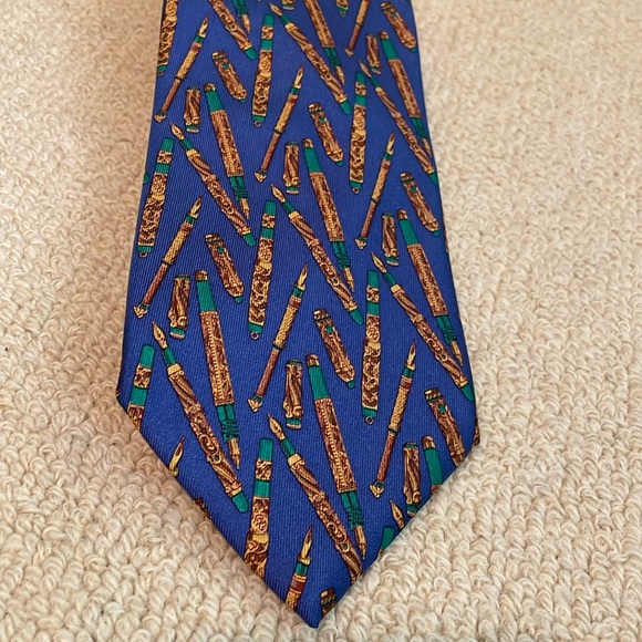 Gucci Silk “Fountain Pen” SilkTie - Picture 1 of 3